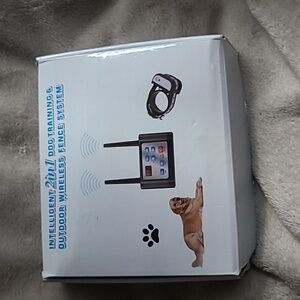2-in-1 Wireless Dog Training and Fence System - Black Collar has been cut to 14"